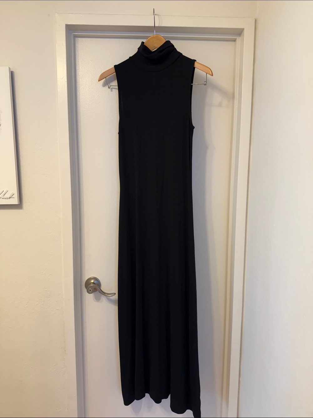 Target Black Sleeveless Turtleneck Maxi Dress